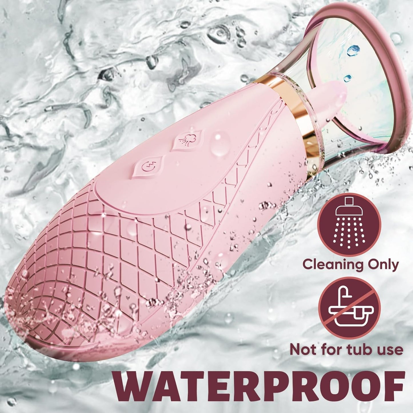 Dual-Action Clitoral & Nipple Sucking Tongue Vibrator