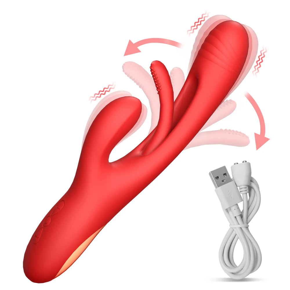 Rabbit-Stytle Clitoral & G-Spot Stimulator Vibrator