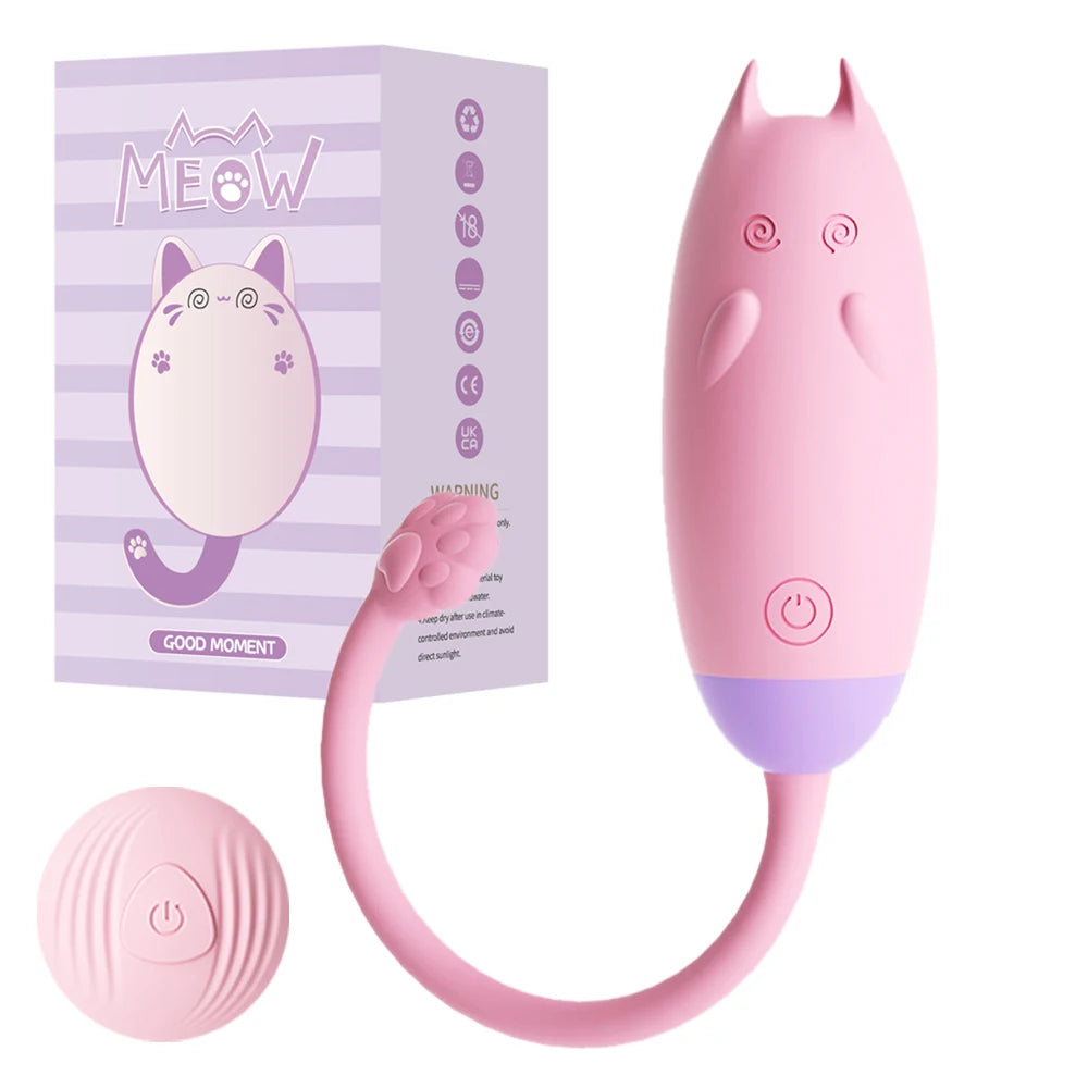 Cat-Shaped App-Controlled G-Spot Vibrator