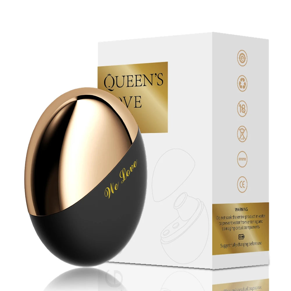 Egg-Shaped Clitoral Suction Vibrator