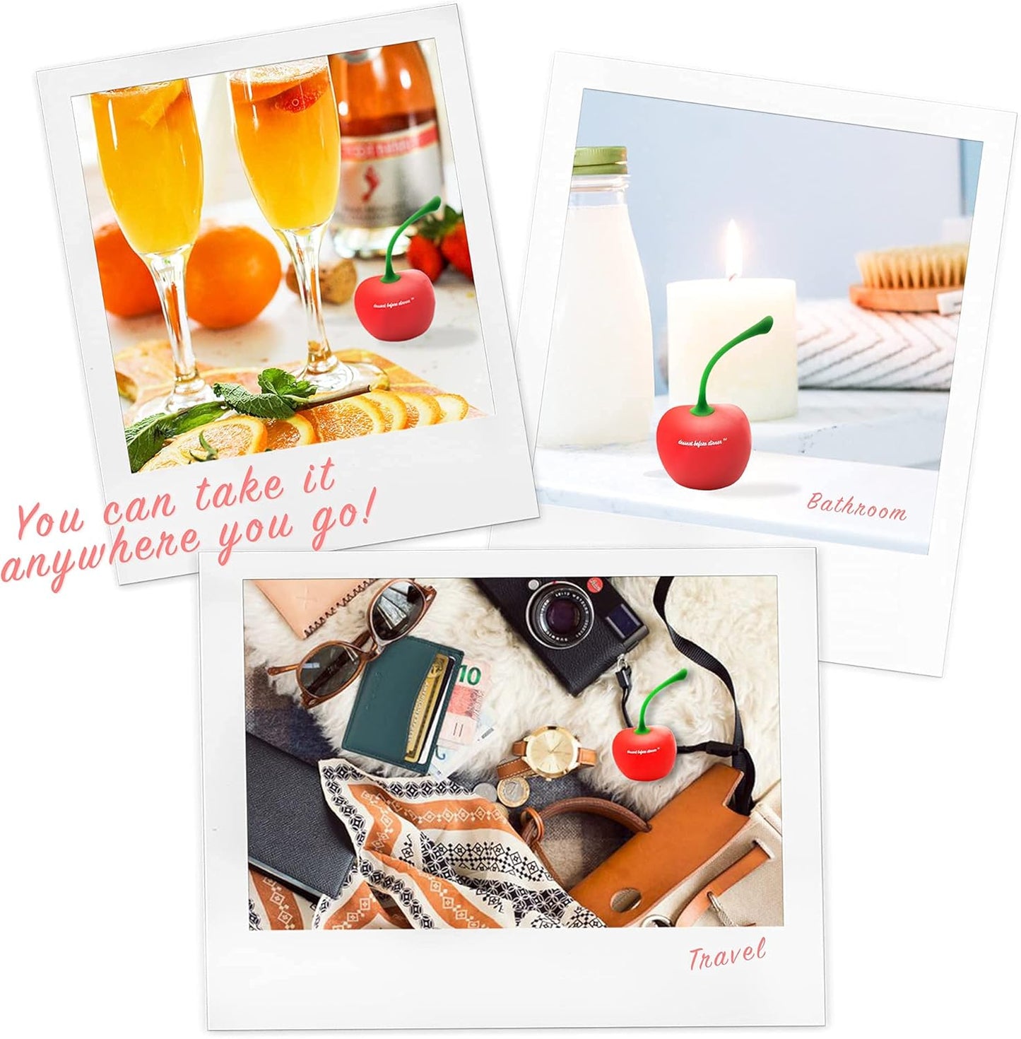 Cherry Silicone Vibrating Egg