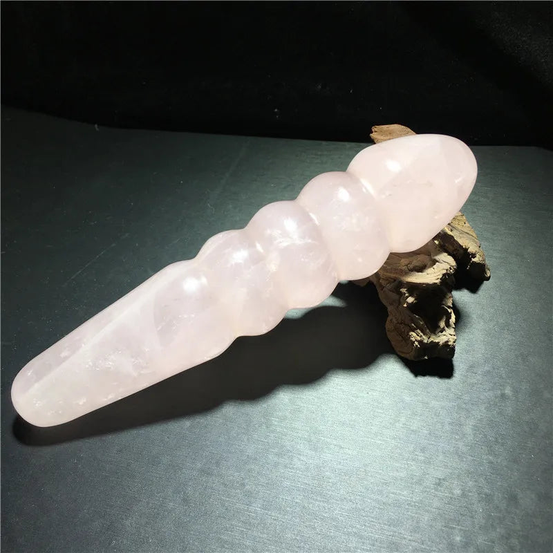 Rose Quartz Crystal Massage Wand