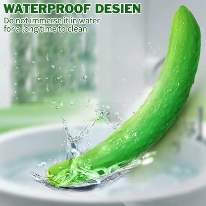 Cucumber Textured Silicone G-Spot Vibrator