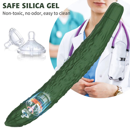 Cucumber Textured Silicone G-Spot Vibrator