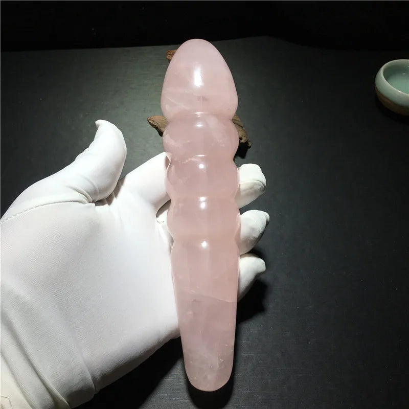 Rose Quartz Crystal Massage Wand