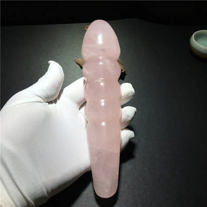 Rose Quartz Crystal Massage Wand