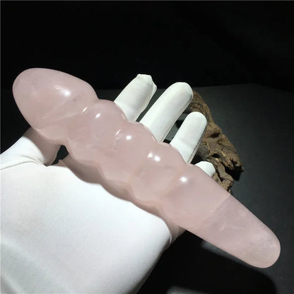 Rose Quartz Crystal Massage Wand