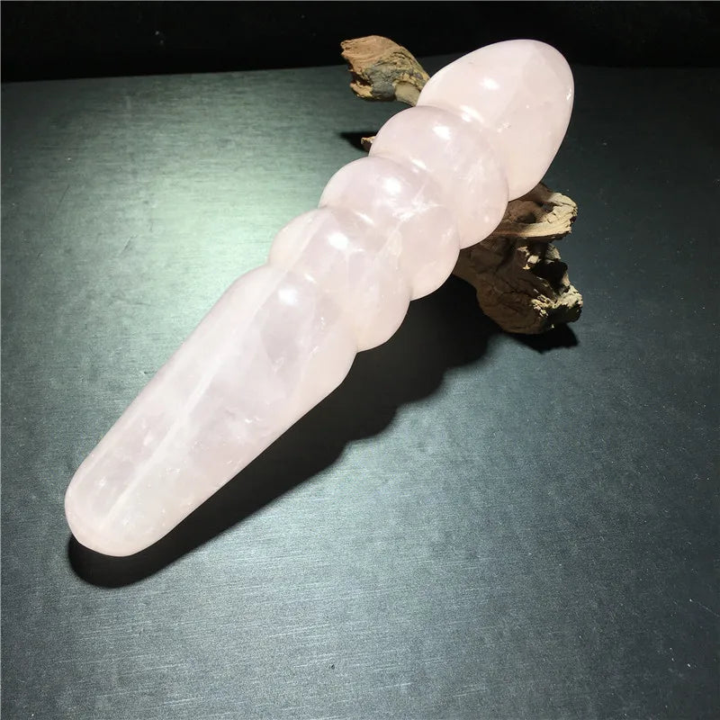 Rose Quartz Crystal Massage Wand