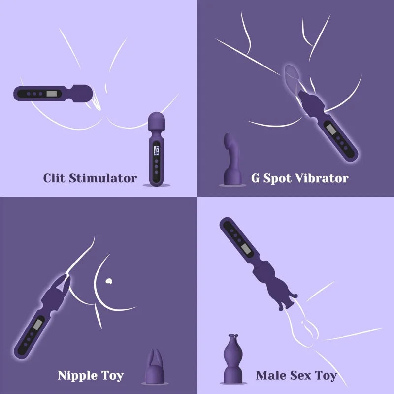 Convertible Wand Vibrator Kit