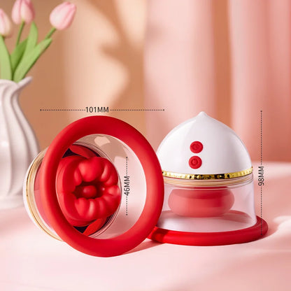 Tongue Rose Suction & Vibration Massager