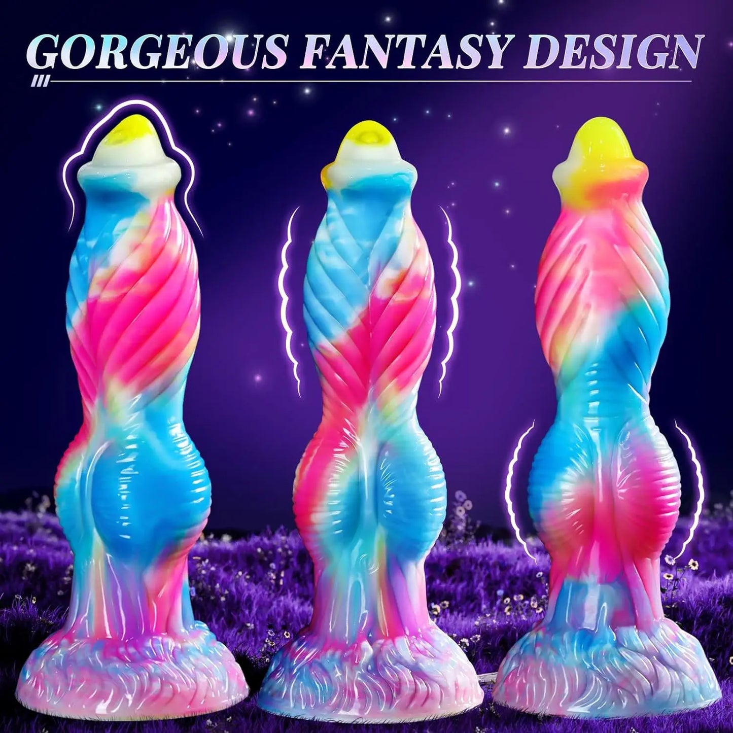 4-in-1 Thrusting Dragon-Style Dildo Vibrator