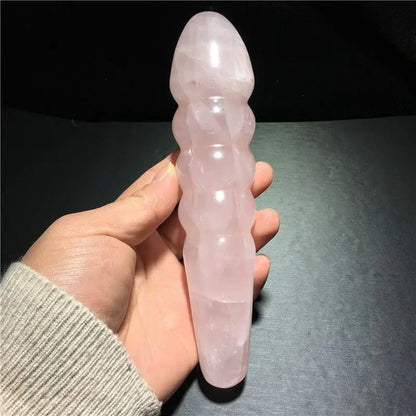 Rose Quartz Crystal Massage Wand
