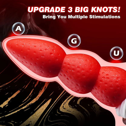 Fantasy Strawberry Monster Anal Plug with Suction Base