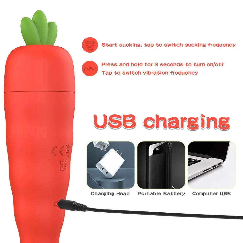 Carrot-Shaped Vibrator