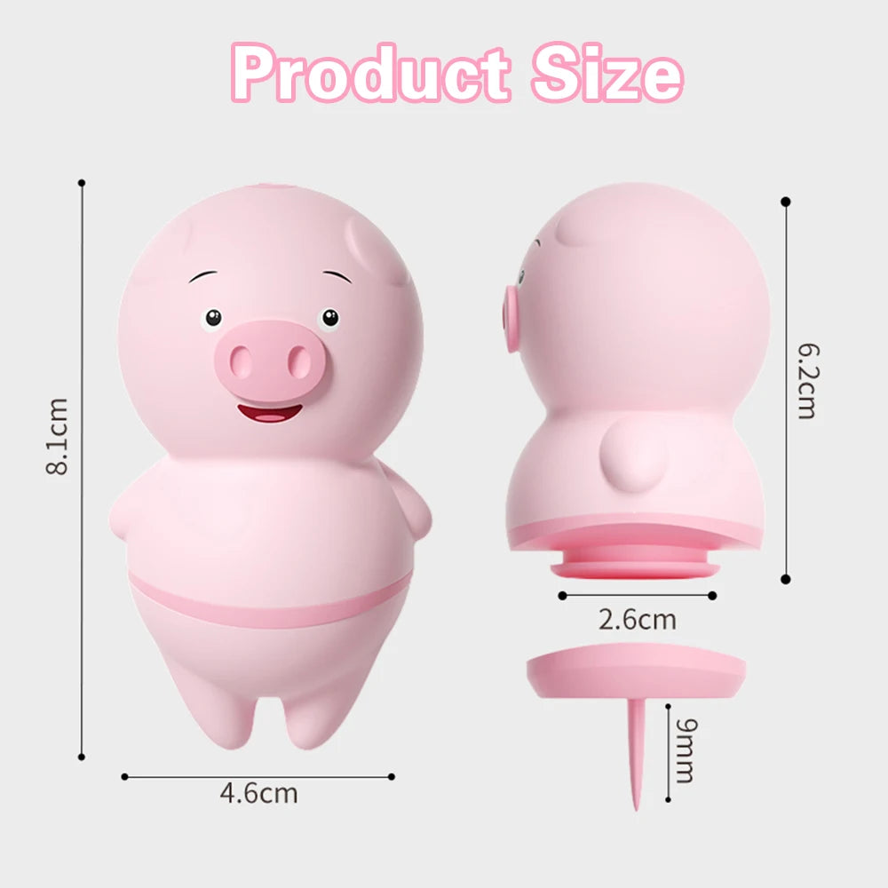Piggy Style Tongue Motion Suction & Vibration Massager