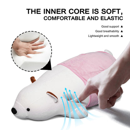 Bear-Shaped Vibrating Support Thrusting Dildo Pillow