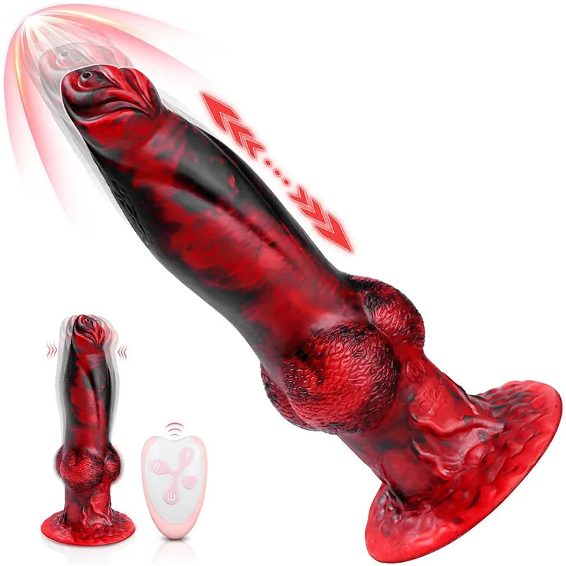 4-in-1 Thrusting Dragon-Style Dildo Vibrator
