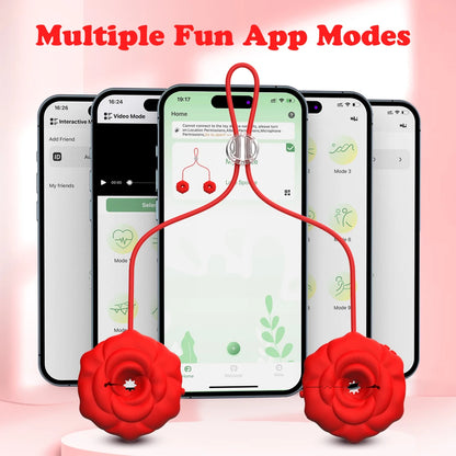 App-Controlled Vibrating Nipple Clamps Vibrator