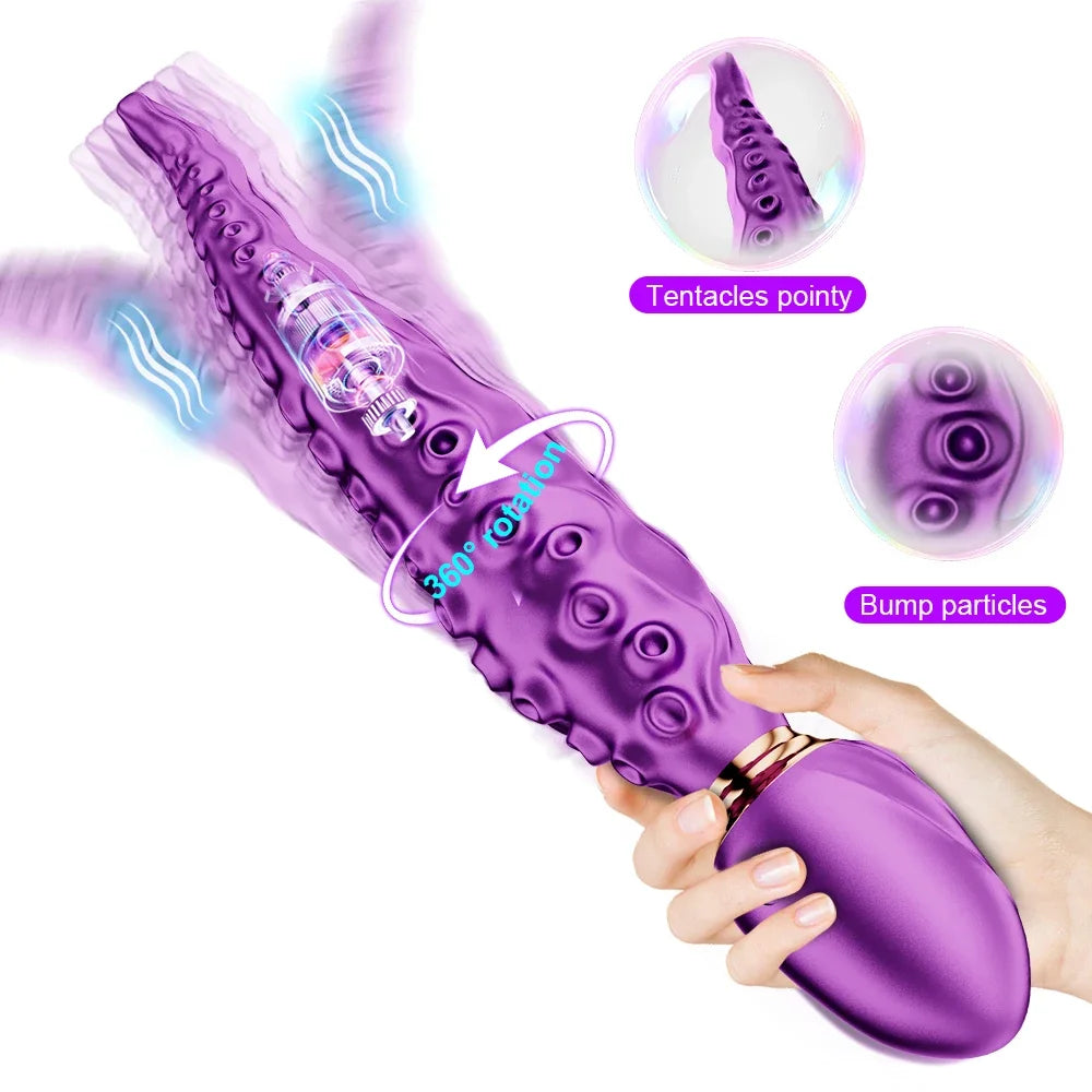 360° Rotation Octopus Tentacle Vibrator
