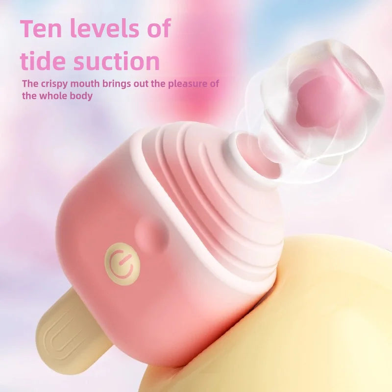 Ice Cream Style Clitoral Sucking Vibrator