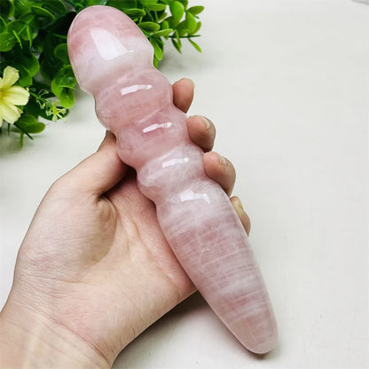Rose Quartz Crystal Massage Wand