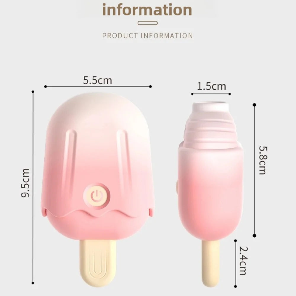 Ice Cream Style Clitoral Sucking Vibrator