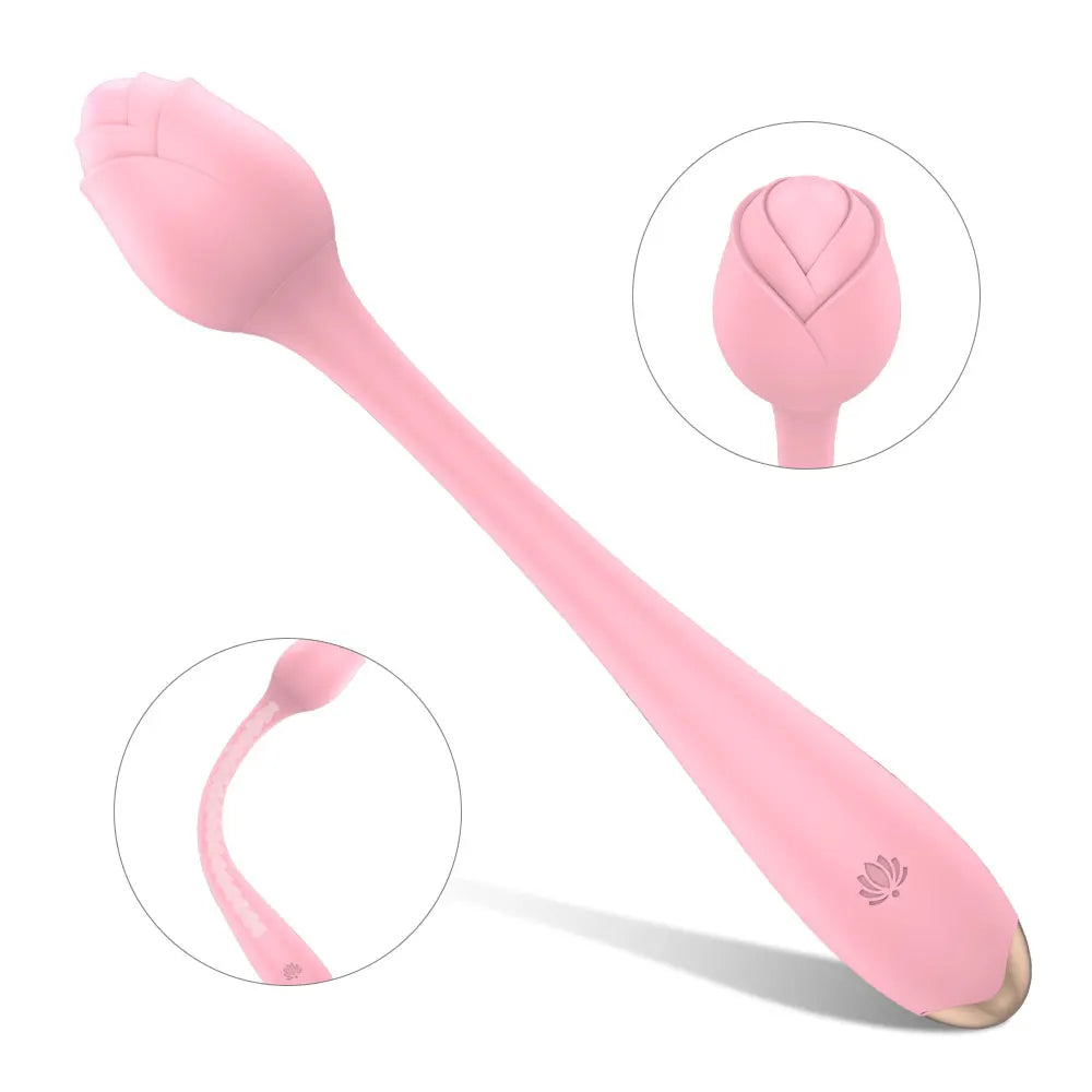 Flower-Shaped Silicone Vibrator