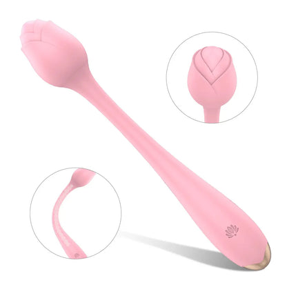 Flower-Shaped Silicone Vibrator