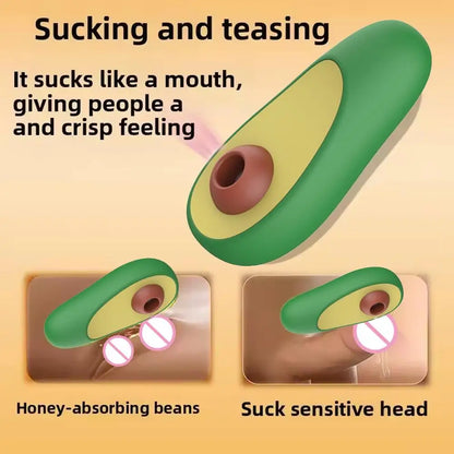 Avocado-Shaped Clitoral Sucking Vibrator