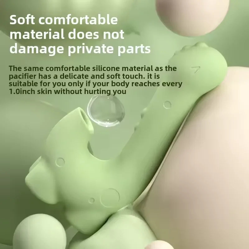 Dinosaur Heated Suction & Vibration Vibrator