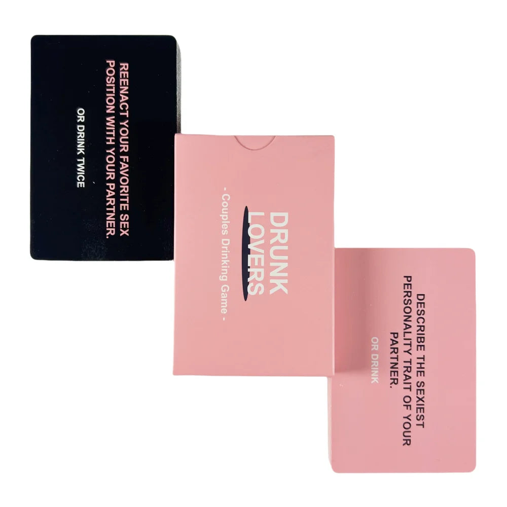 54-Piece Couples Drinking Game Cards