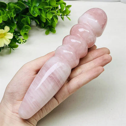 Rose Quartz Crystal Massage Wand