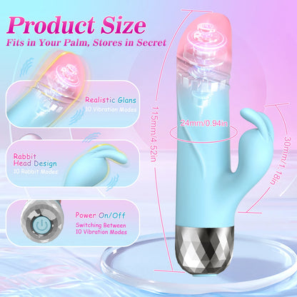 Powerful Silicone Rabbit G-Spot Vibrator