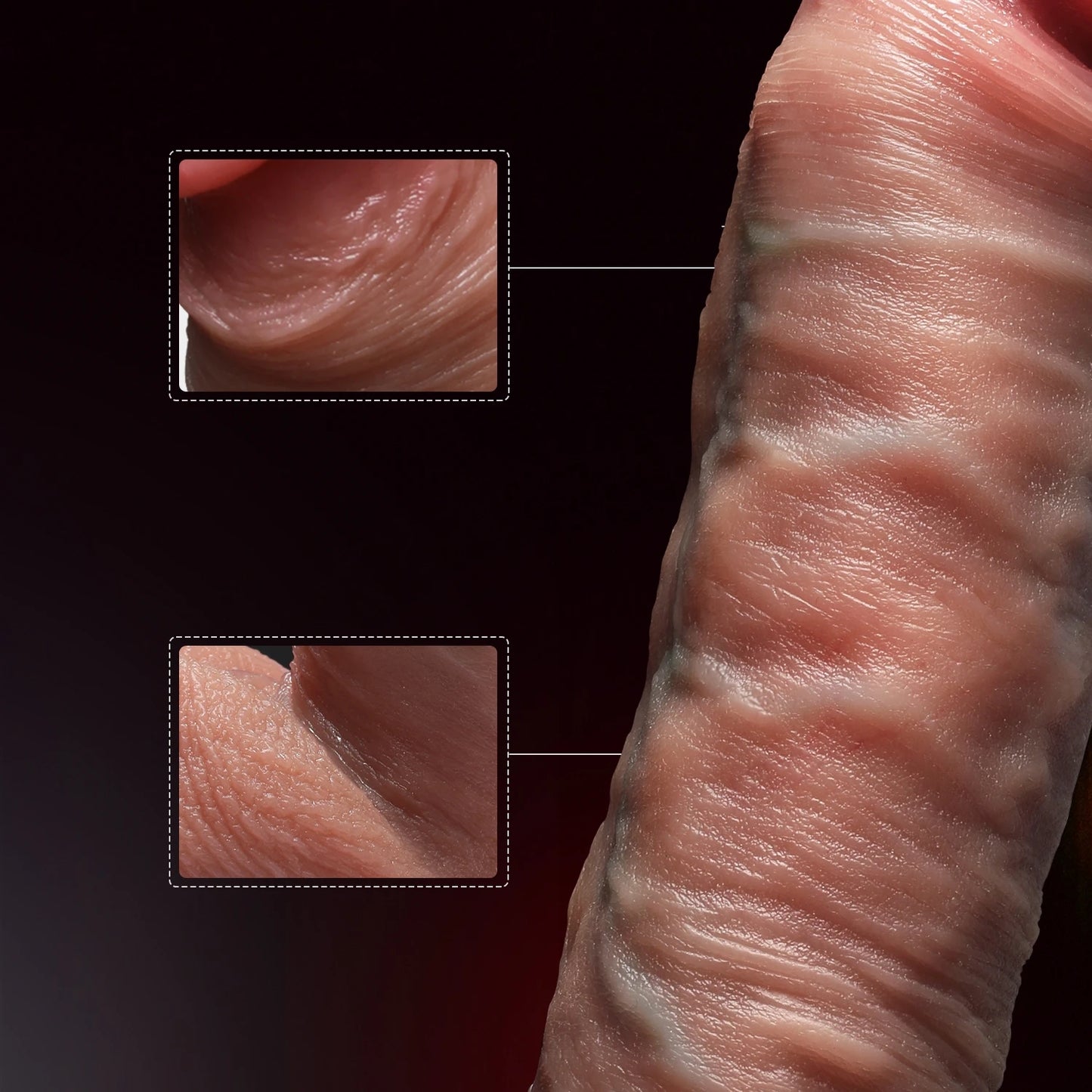 Telescopic Vibrator Dildo