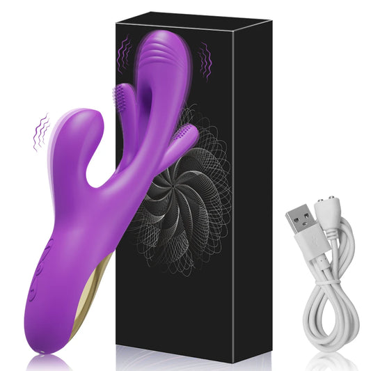 Rabbit-Stytle Clitoral & G-Spot Stimulator Vibrator