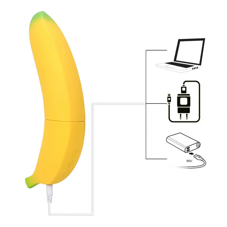 Banana-Shaped Silicone G-Spot Vibrator