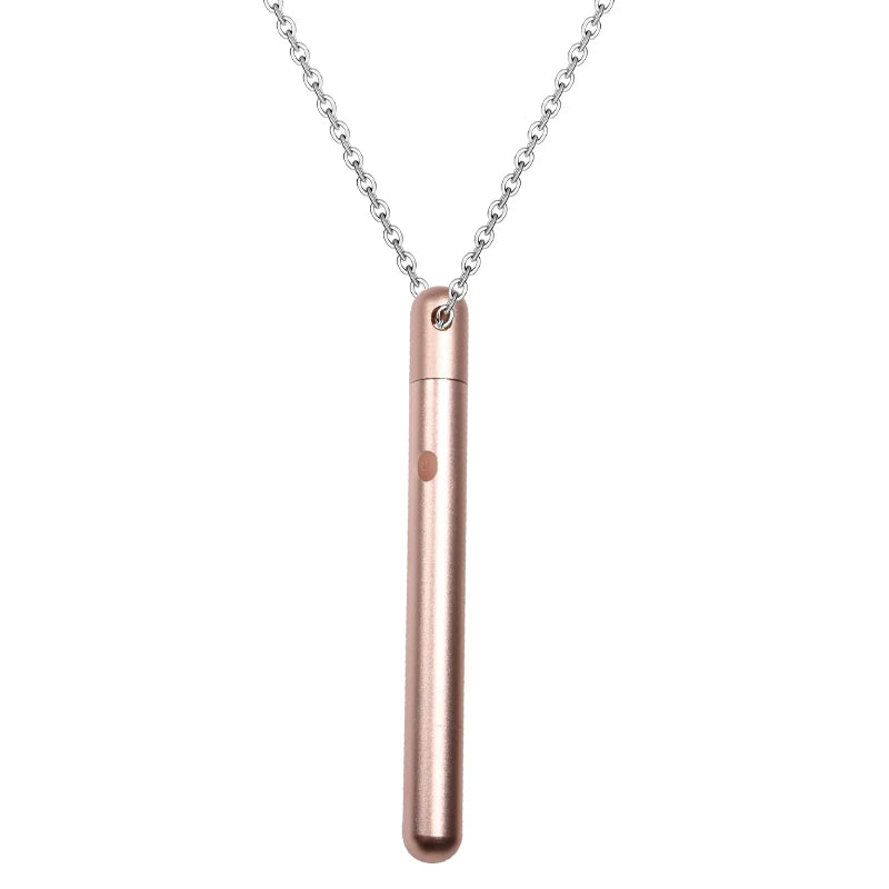 Mini Metal Bullet Vibrator Necklace