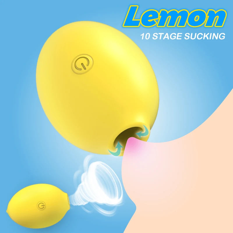 Lemon-Shaped Clitoral Sucking Vibrator