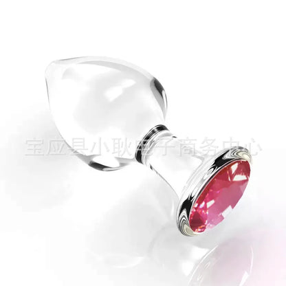 Crystal Glass Anal Plug