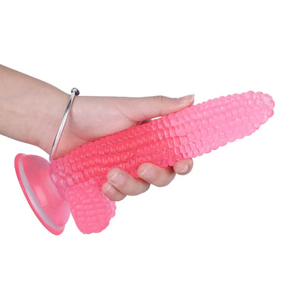 Corn-Shaped Dildo with Suction Cup