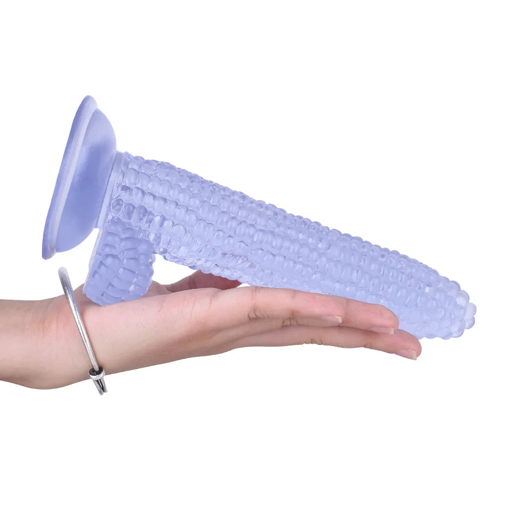 Corn-Shaped Dildo with Suction Cup