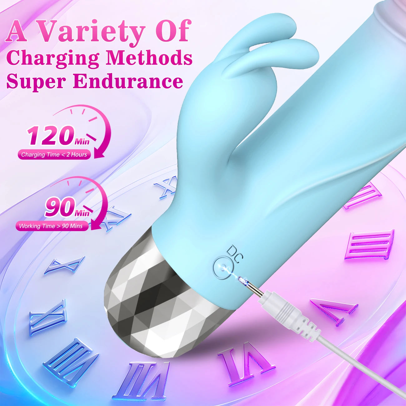 Powerful Silicone Rabbit G-Spot Vibrator