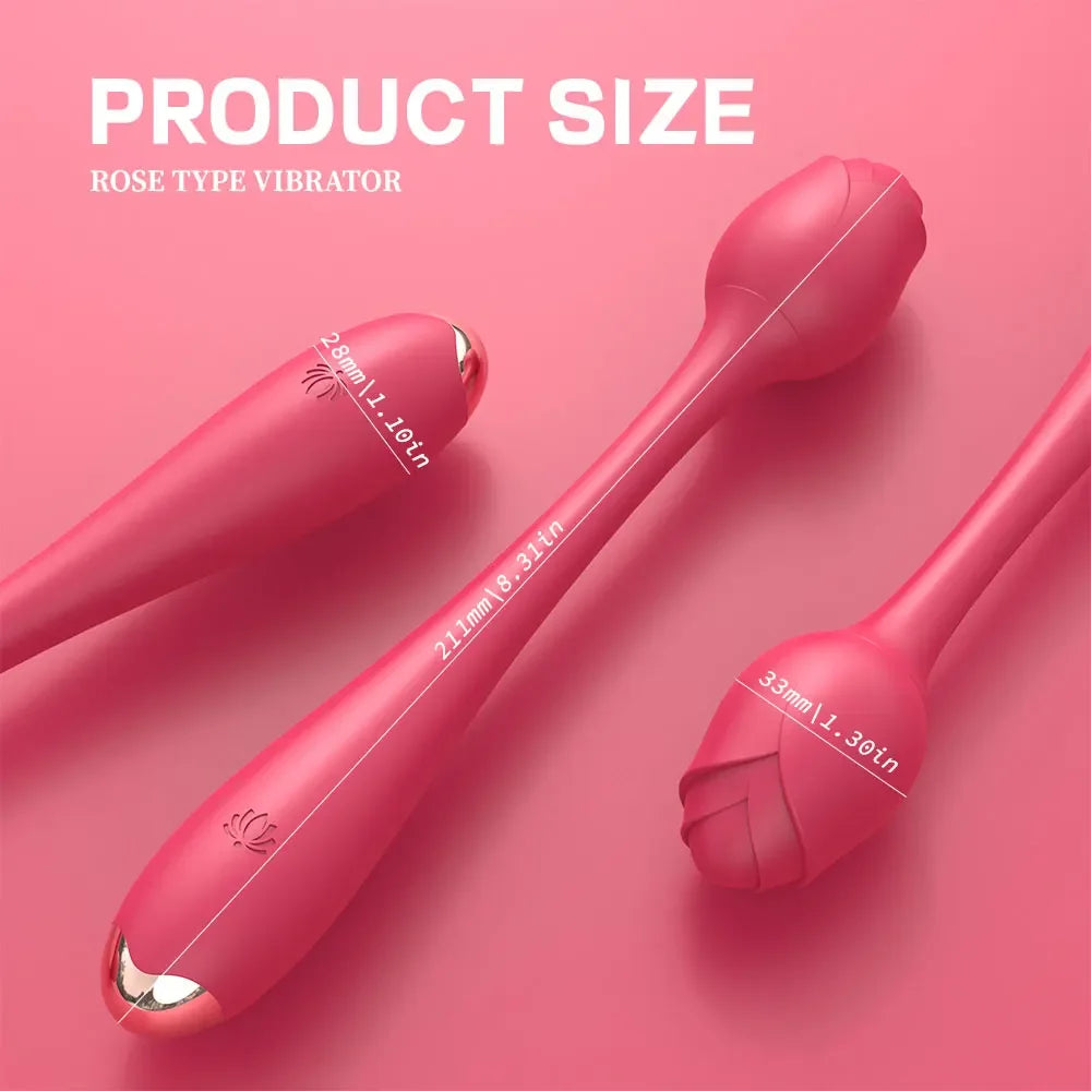 Flower-Shaped Silicone Vibrator
