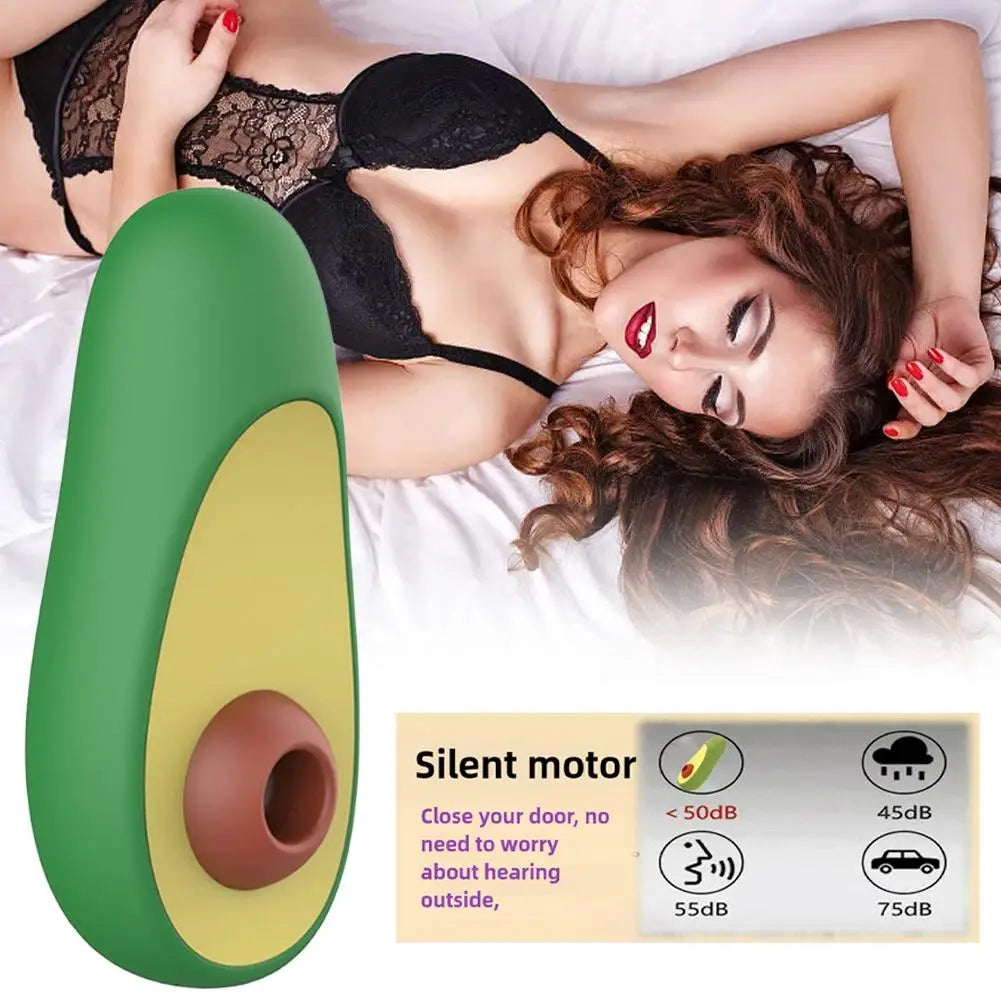 Avocado-Shaped Clitoral Sucking Vibrator