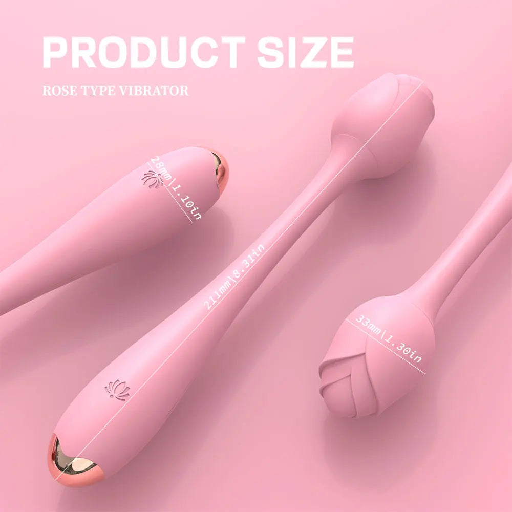 Flower-Shaped Silicone Vibrator