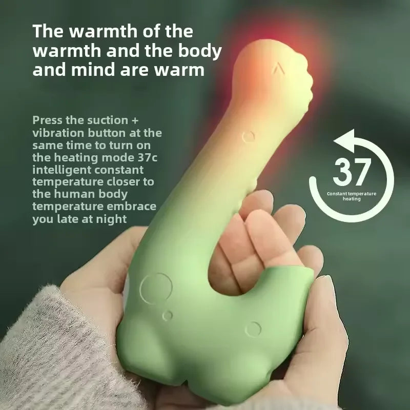 Dinosaur Heated Suction & Vibration Vibrator