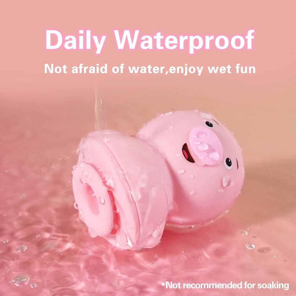 Piggy Style Tongue Motion Suction & Vibration Massager