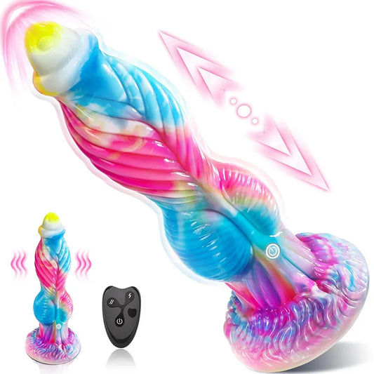 4-in-1 Thrusting Dragon-Style Dildo Vibrator