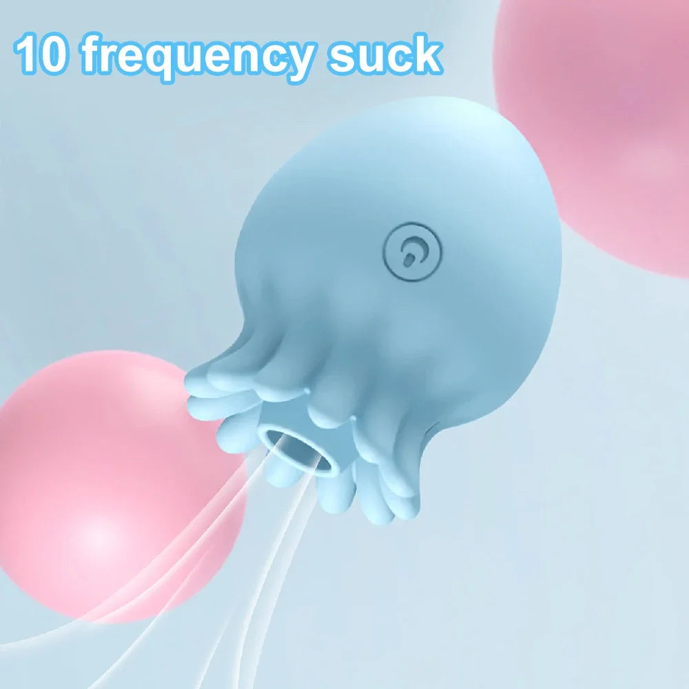 Jellyfish-Style Clitoral Suction Vibrator