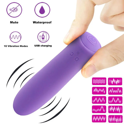 Mini Bullet Silicone Vibrator